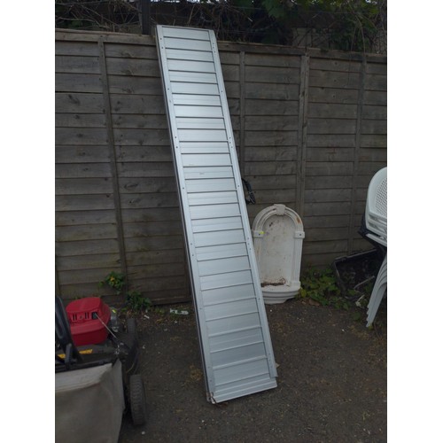 62 - Set of 7ft aluminium ramps.