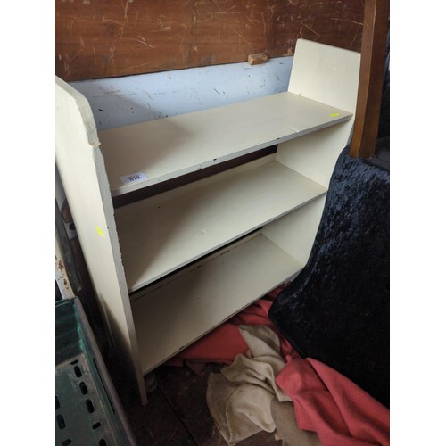 827 - Small wooden bookshelf W65.5 x D22 x H81