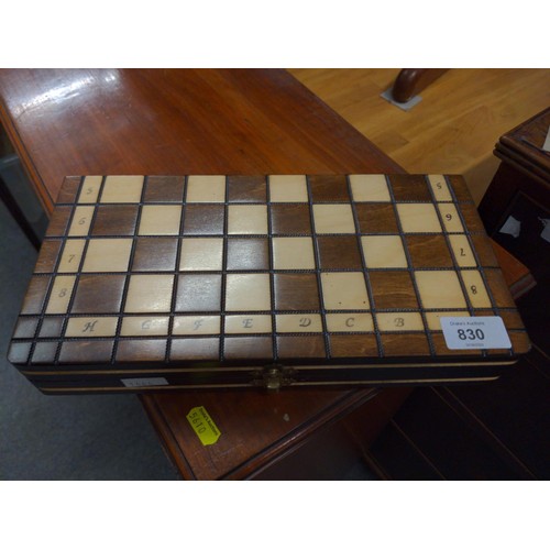 830 - Chess set in box