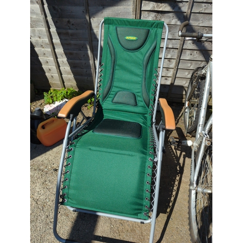 68A - Outback folding sun lounger. Appears unused.