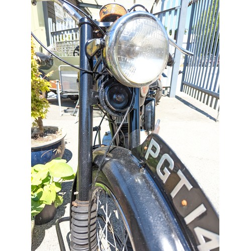 1C - 1952 Francis Barnett motorcycle. 198cc. Project bike. Viewing in person recommended