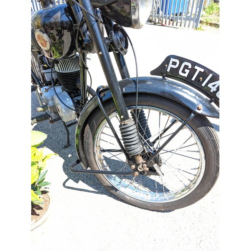 1C - 1952 Francis Barnett motorcycle. 198cc. Project bike. Viewing in person recommended