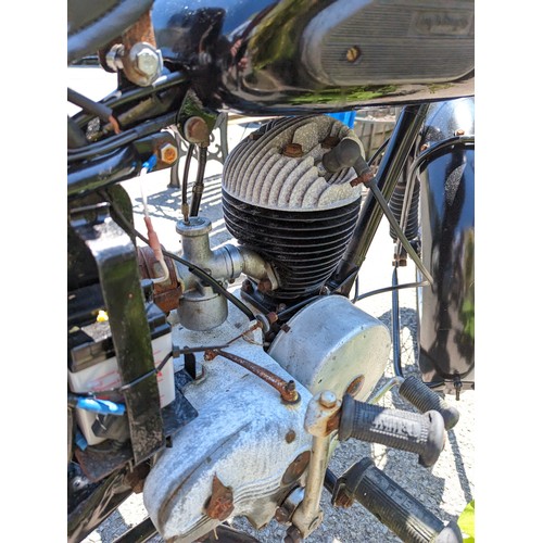 1C - 1952 Francis Barnett motorcycle. 198cc. Project bike. Viewing in person recommended