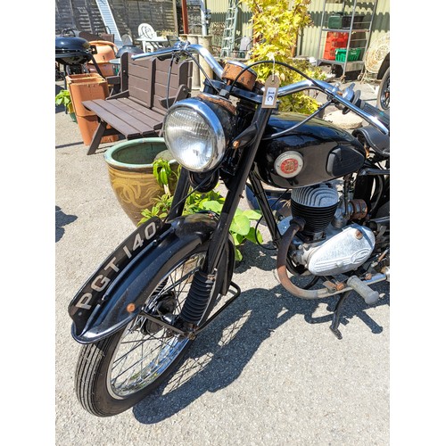 1C - 1952 Francis Barnett motorcycle. 198cc. Project bike. Viewing in person recommended