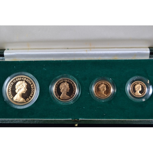 8 - Royal Mint UK 1980 Gold Proof Set, including a £5, £2, sovereign and half-sovereign, wit... 