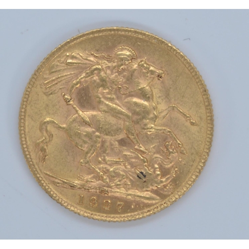 26 - 1927 George V South Africa mint full sovereign