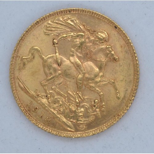 31 - 1913 George V full sovereign