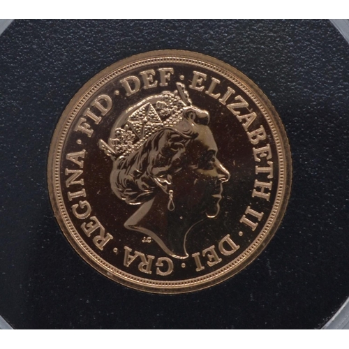 40 - 2018 Elizabeth II UK Gold Uncirculated Sovereign, from Harrington & Byrne, with certificate and ... 