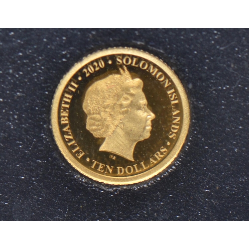 42 - Two Elizabeth II 24ct gold 0.5 gram proof coins, including: 2021 Elizabeth II 95th Birthday and 2020... 