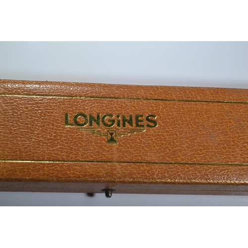 56 - Longines cocktail watch with 9ct gold bracelet strap and case with original box. Gross weight 14.39g... 