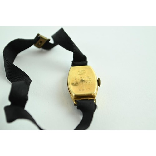 70 - 18k ladies wrist watch gross (weight 8g) Favre Leuba Breton.