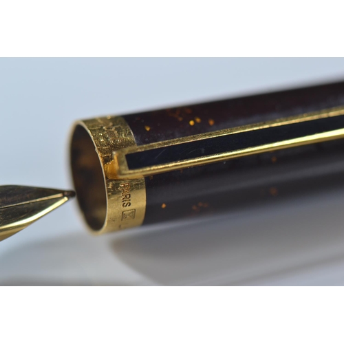 273 - Dupont fountain pen with 18ct gold nib.