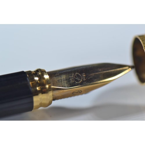 273 - Dupont fountain pen with 18ct gold nib.