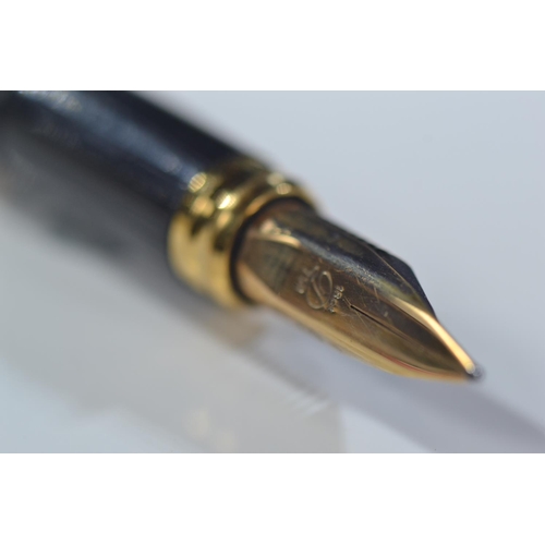 273 - Dupont fountain pen with 18ct gold nib.