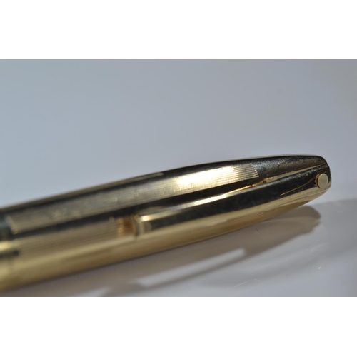 285 - Five 14k gold nibbed Sheaffer pens inc, one Australian and two with rolled gold case.