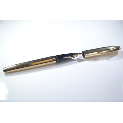 285 - Five 14k gold nibbed Sheaffer pens inc, one Australian and two with rolled gold case.