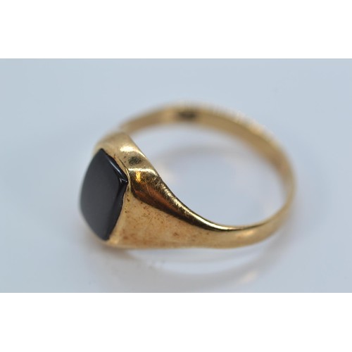 167 - 18ct gold and diamond ring, size J1/2, gross weight 1.47 grams, together with a 9ct gold signet ring... 