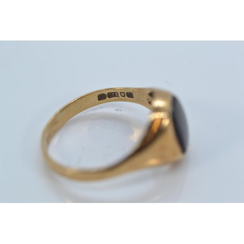 167 - 18ct gold and diamond ring, size J1/2, gross weight 1.47 grams, together with a 9ct gold signet ring... 