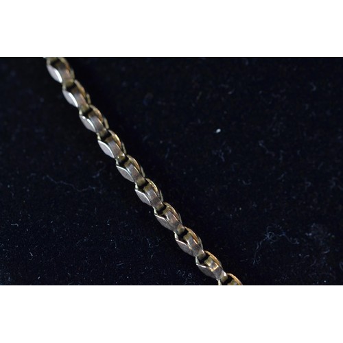 179 - 9ct gold neck chain, circumference 420mm, 9.85 grams