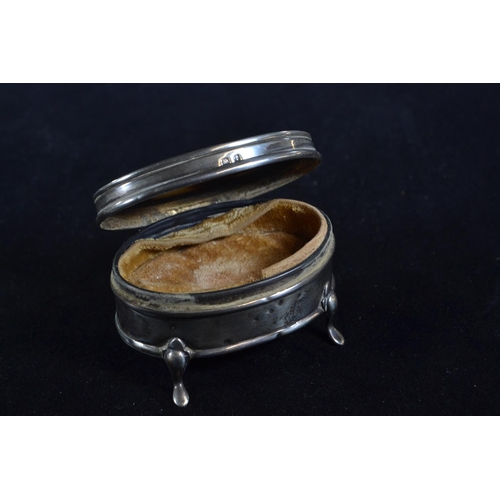 380 - Silver and tortoiseshell box, Levi & Salaman, Birmingham 1910, 6.5cm wide, together with a silve... 