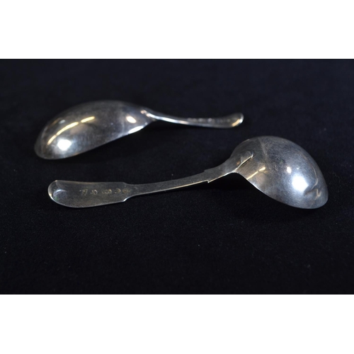 393 - Two Georgian silver caddy spoons, including: George Smith (III) & William Fearn London... 