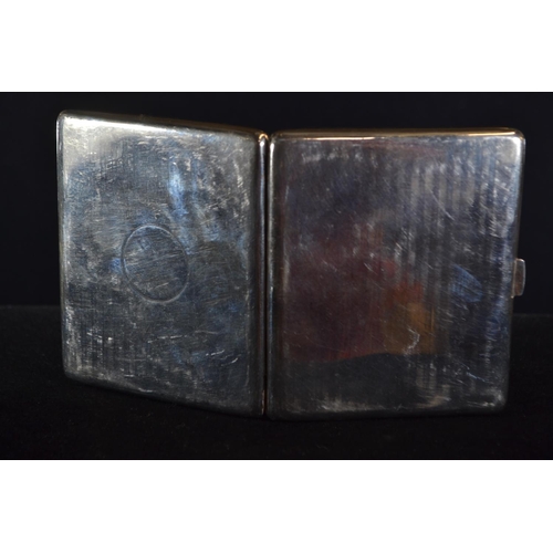 397 - Two silver cigarette cases, Henry Matthews and William Neale & Son Ltd Birmingham 1912 and 1925 ... 