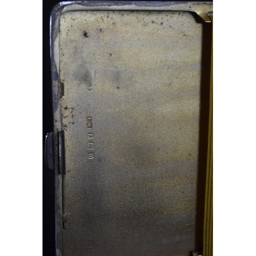 397 - Two silver cigarette cases, Henry Matthews and William Neale & Son Ltd Birmingham 1912 and 1925 ... 