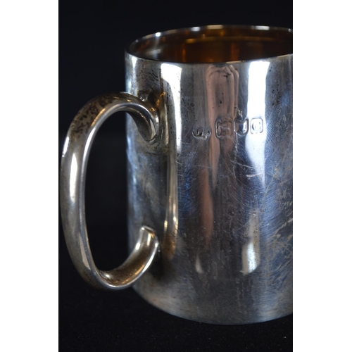 425 - Two Victorian silver christening mugs, including one by RP London 1869 and the other Charles Bo... 