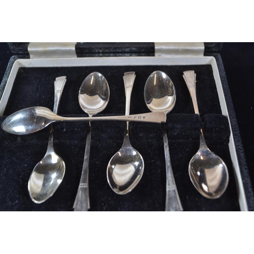 429 - Two sets of silver six coffee spoons, Deakin & Francis Ltd, Birmingham 1958 and 1959 respectivel... 