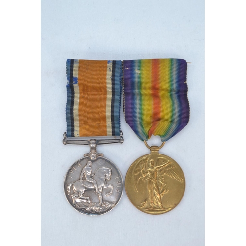 457 - Pair of WWI medals: George V War Medal and Victory Medal awarded to 56826. PTE. W.A.V. ARNOLD. LAN. ... 