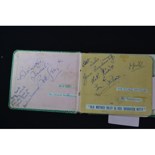 502 - Robin Gibb signed photograph together with a 1950's Autograph album containing autographs of Vera Ly... 