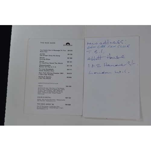 502 - Robin Gibb signed photograph together with a 1950's Autograph album containing autographs of Vera Ly... 