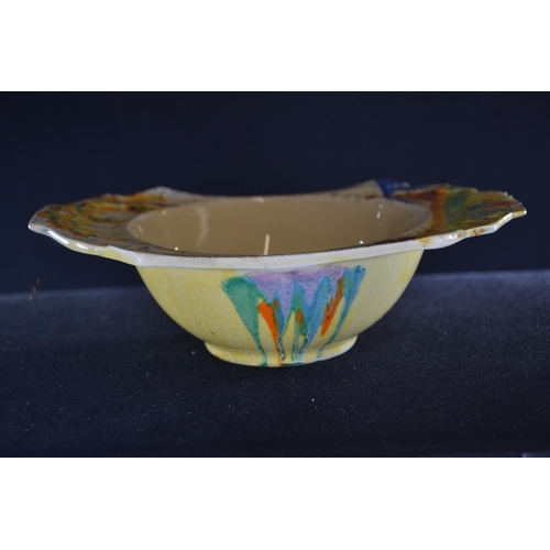 544 - Two Clarice Cliff grapefruit bowls, 'Bizarre' Patina Coastal pattern, Provisional Patent No.23385, c... 