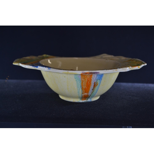 544 - Two Clarice Cliff grapefruit bowls, 'Bizarre' Patina Coastal pattern, Provisional Patent No.23385, c... 