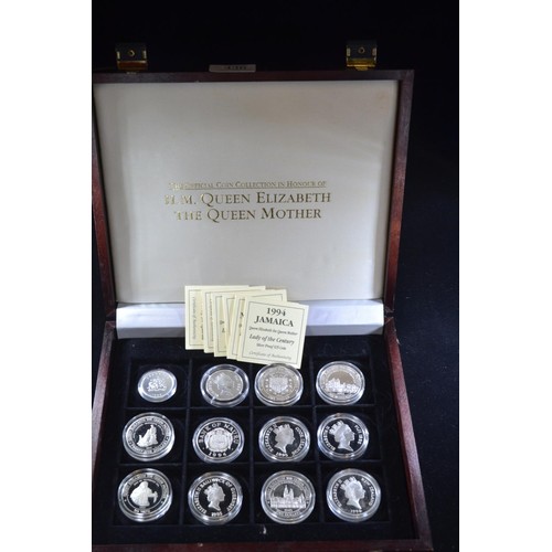 436 - Royal Mint The Official Coin Collection in Honour of H.M. Queen Elizabeth The Queen Mother twelve si... 