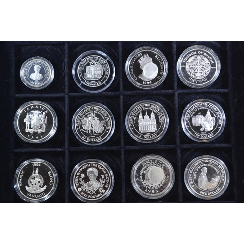 436 - Royal Mint The Official Coin Collection in Honour of H.M. Queen Elizabeth The Queen Mother twelve si... 