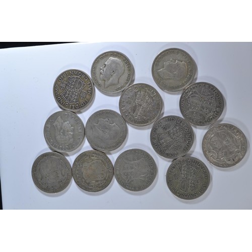 449 - Twenty-five pre-1947 half crowns, gross weight 348 grams