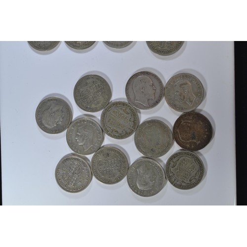 449 - Twenty-five pre-1947 half crowns, gross weight 348 grams