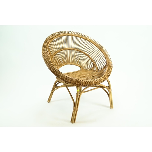 683 - Rattan Chair thought to be by, Franco Albini circa 1950's. W80 D 63 H83 cm