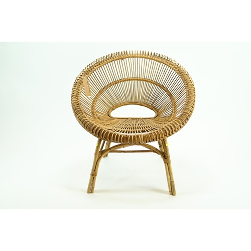 683 - Rattan Chair thought to be by, Franco Albini circa 1950's. W80 D 63 H83 cm