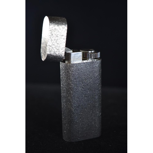 494 - Cartier Paris steel cigarette lighter. Swiss made. Serial no. E41221