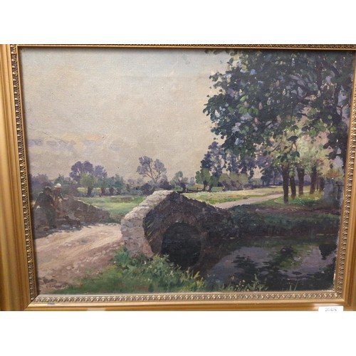 633 - Joseph Edward Hennah (1896-1963) Oil on canvas of  60cm x 47cm inclusive of frame.