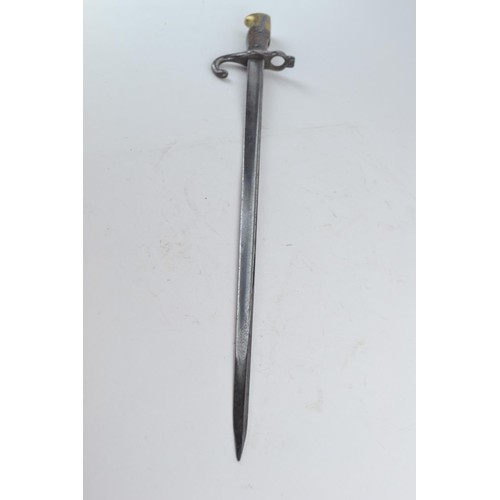 452A - Late C19 Austrian bayonet. Overall length 64cm.