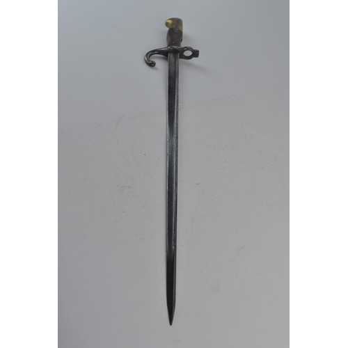 452A - Late C19 Austrian bayonet. Overall length 64cm.