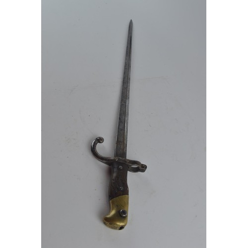 452A - Late C19 Austrian bayonet. Overall length 64cm.