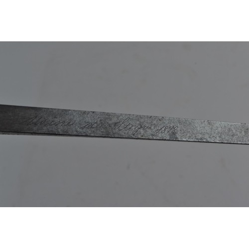 452A - Late C19 Austrian bayonet. Overall length 64cm.