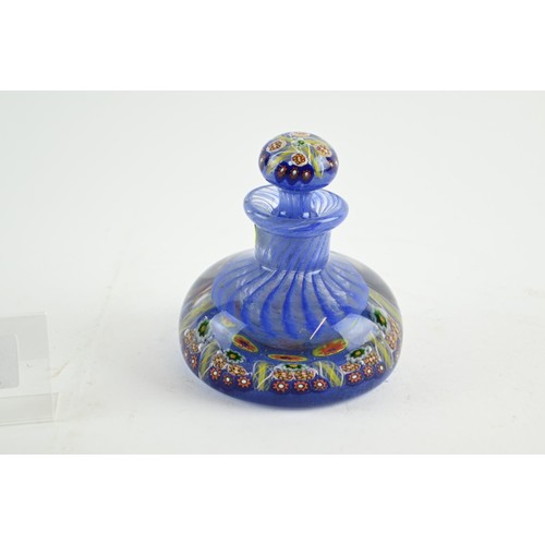 605 - A Stourbridge style millefiori scent bottle ht. 105mm