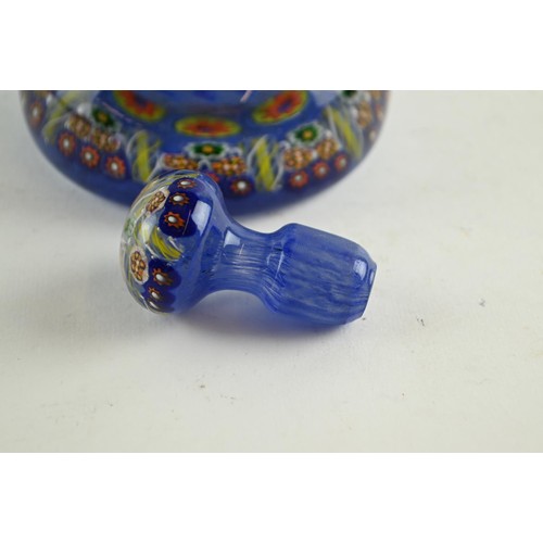 605 - A Stourbridge style millefiori scent bottle ht. 105mm