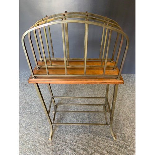 522A - Art deco news paper rack W41cm x D18cm H72cm