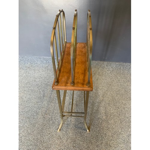 522A - Art deco news paper rack W41cm x D18cm H72cm